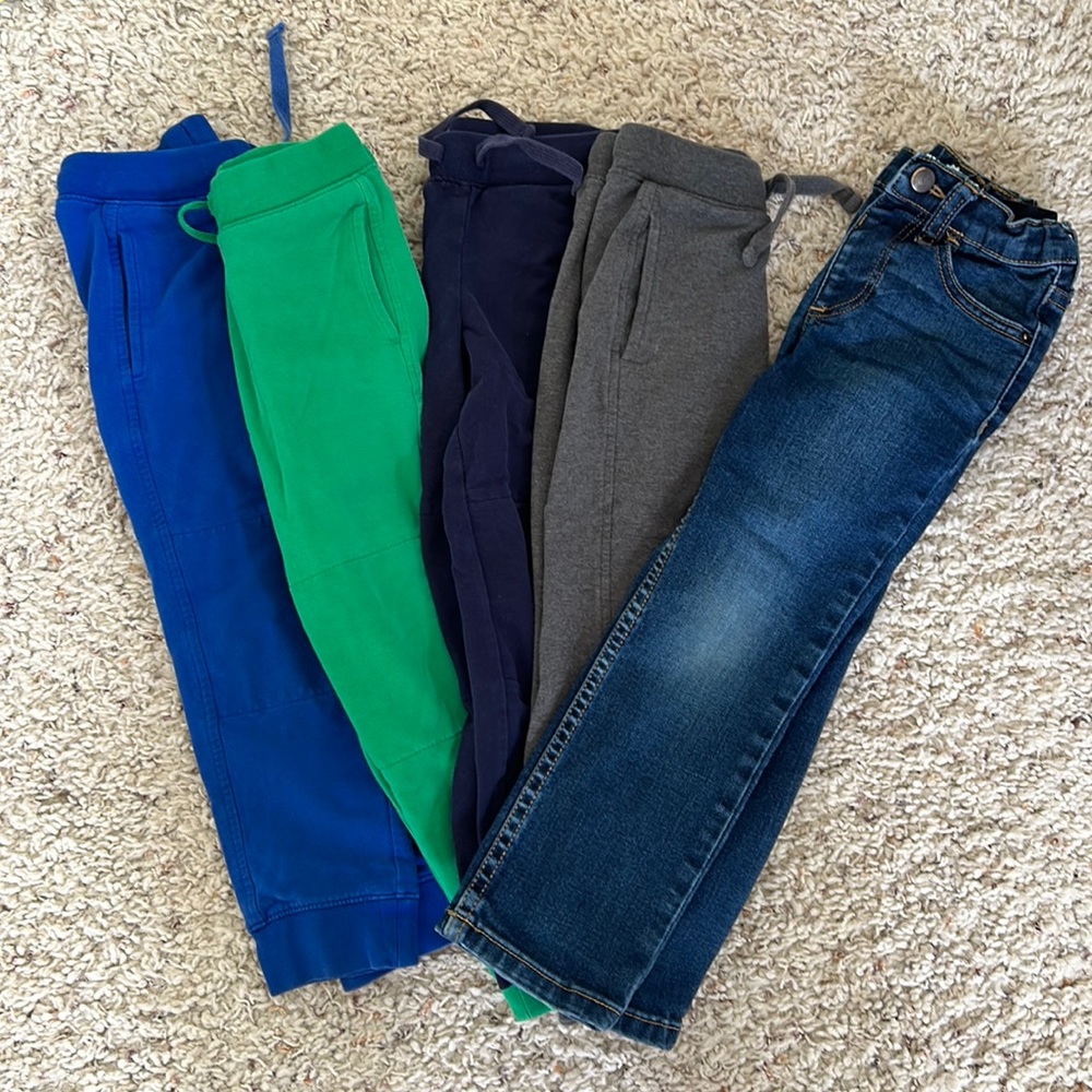 4T Primary Jogger/jeans LOT (5 total)
